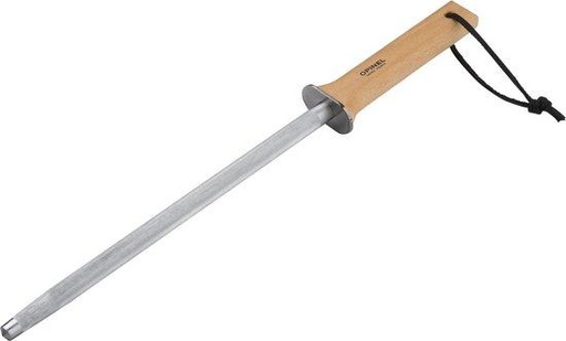 Opinel Sharpener - Acier inoxydable - Bois de hêtre - Cordon en cuir - 25 cm
