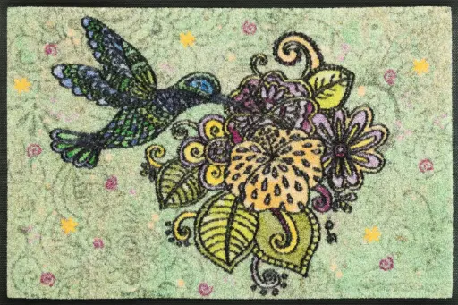 Kleen-Tex Wash+Dry Wasbare Deurmat - Blütentanz