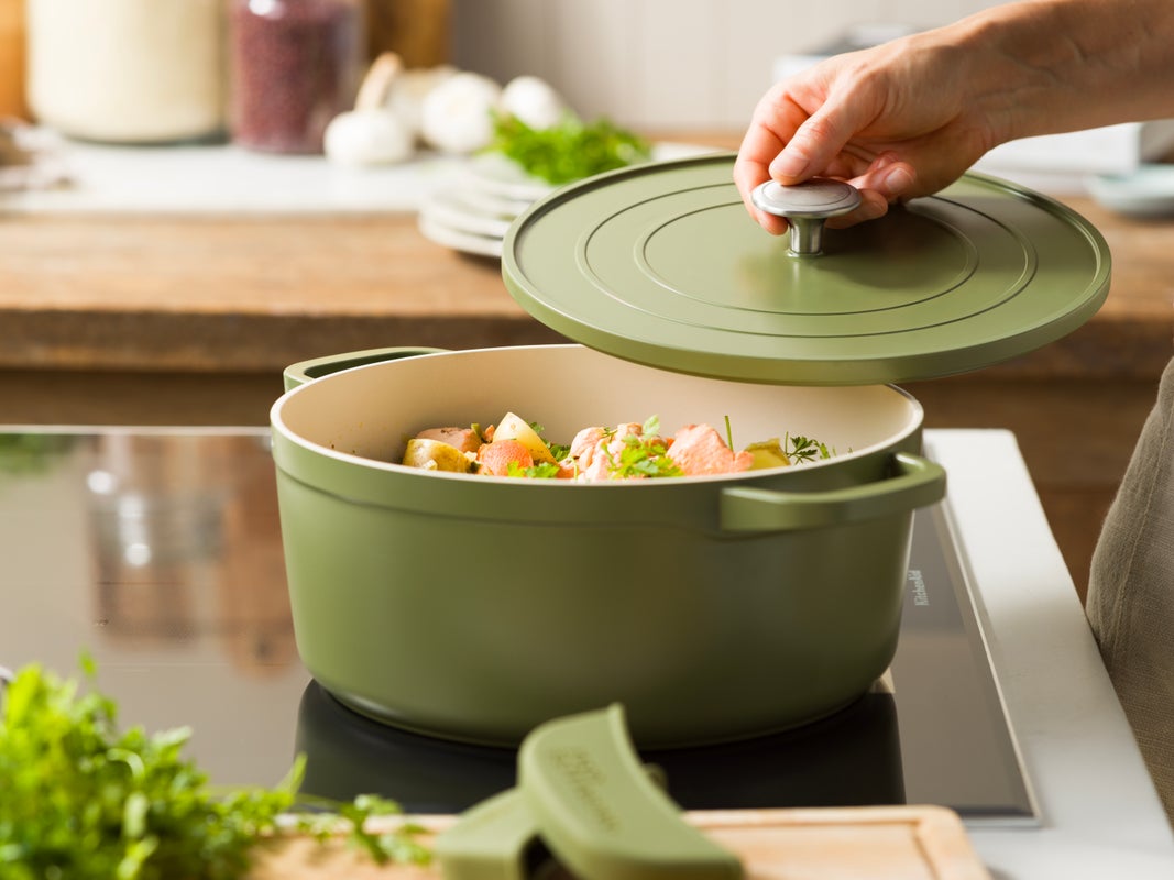 Dagelijkse Kost Jeroen Meus Proline Casserole - Cooking Pot - Ø 26cm - Matcha Green