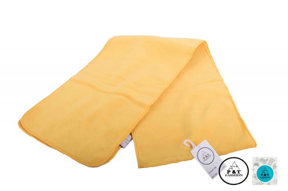 P&T Lange Fleece Sjaal - Oker - 28 x 200cm