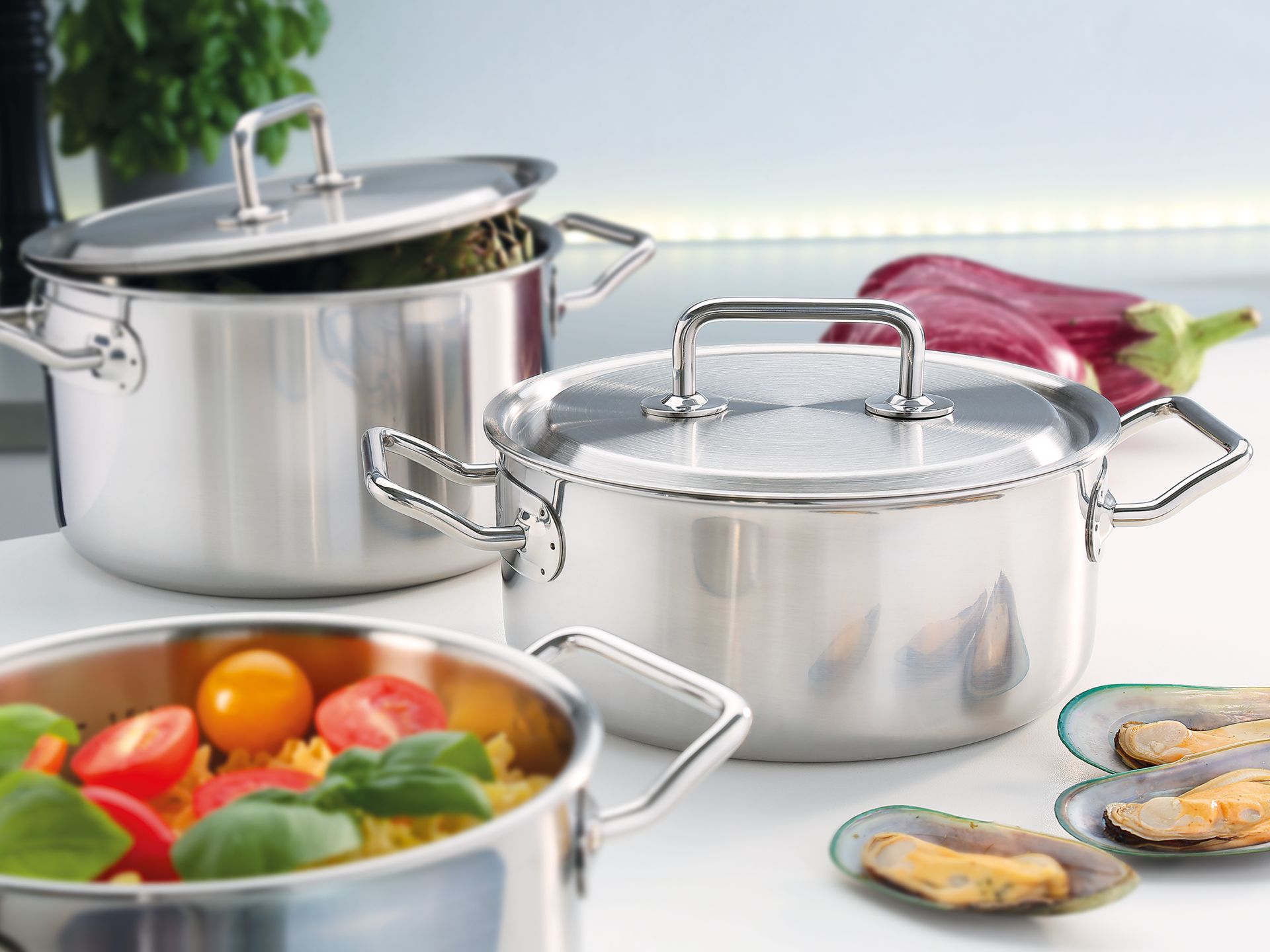 Spring Brigade Premium 4-piece Cookware Set – Stainless Steel