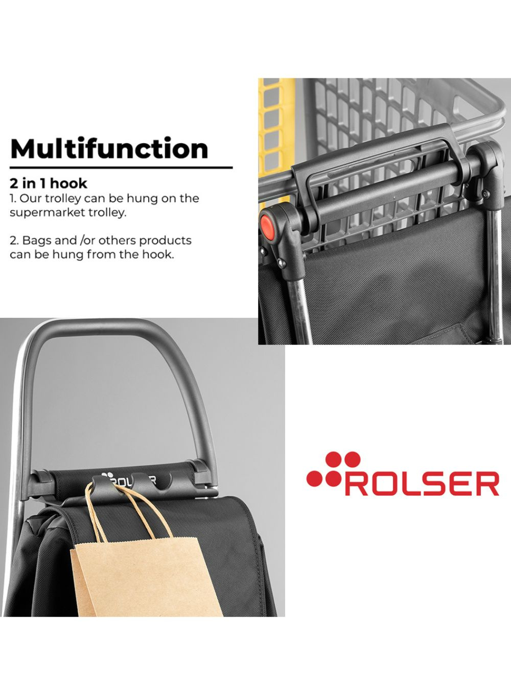 Rolser I-Max Termo Zen 2 Big Wheels Shopping Trolley – Cooler Bag – Foldable – Bassi
