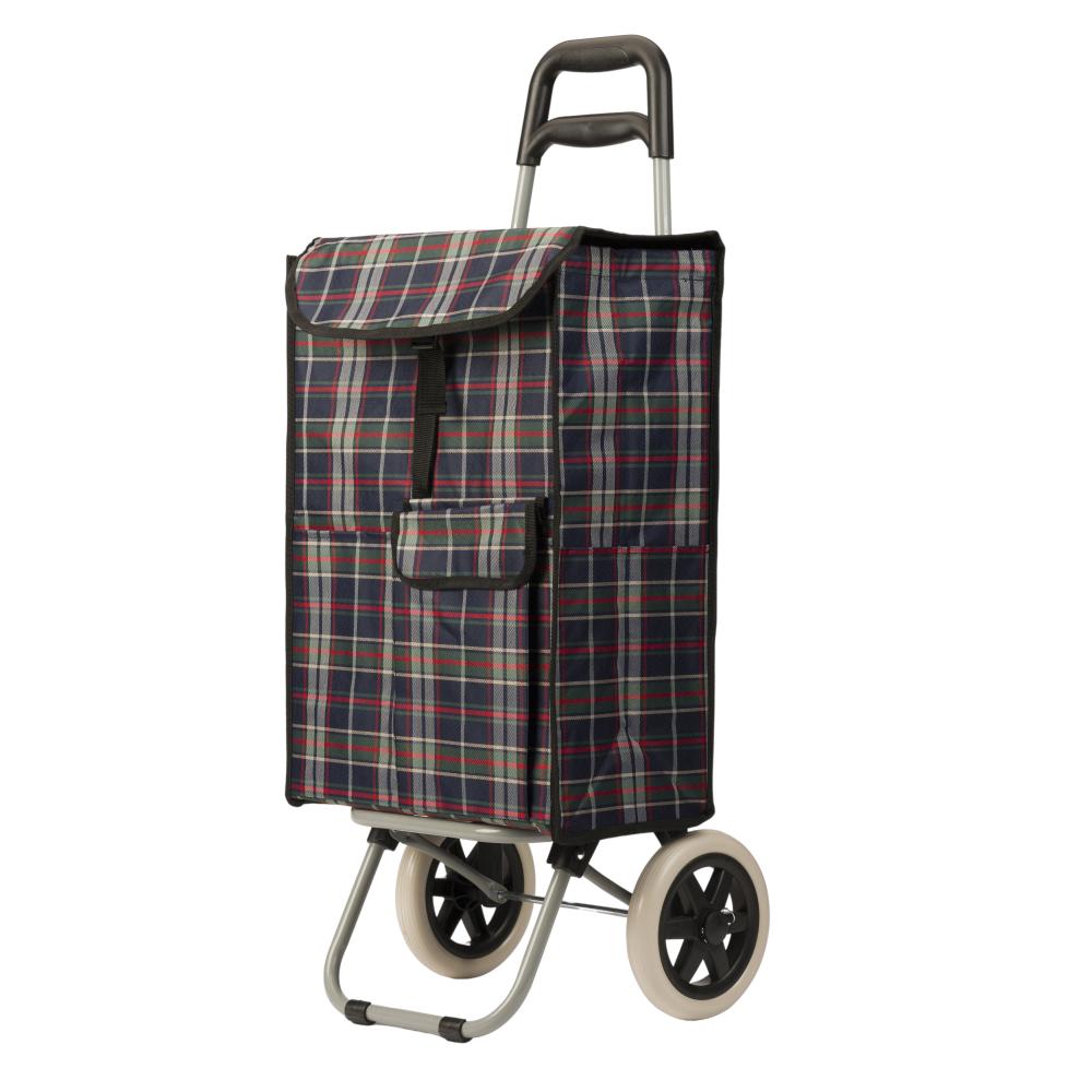 Chariot de courses - Diamant - 40L - Bleu/vert/rouge Chariot de courses - Diamant - 40L - Bleu/vert/rouge