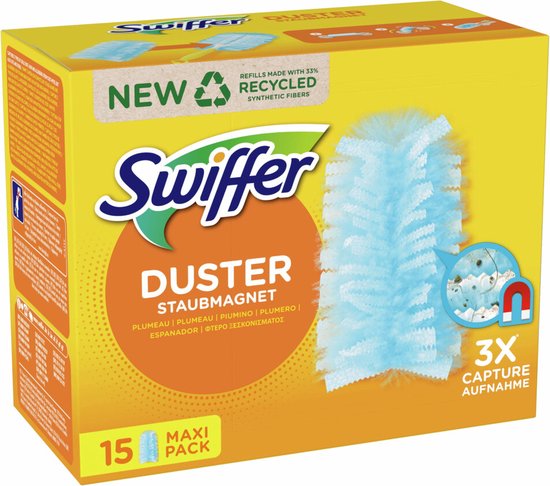 Swiffer Duster Trap & Lock Refill - 15 Stuks