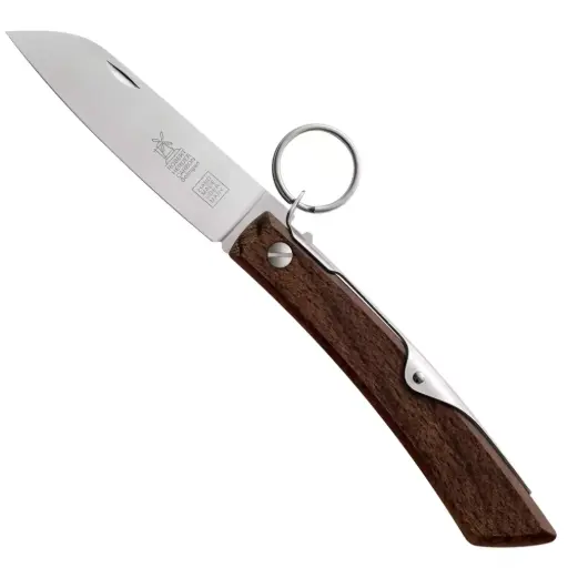 Robert Herder IBEX - Zakmes - Inklapbaar - Lemmet 8cm - Carbonstaal - Heft Thermisch Beukenhout - Ratchet Lock