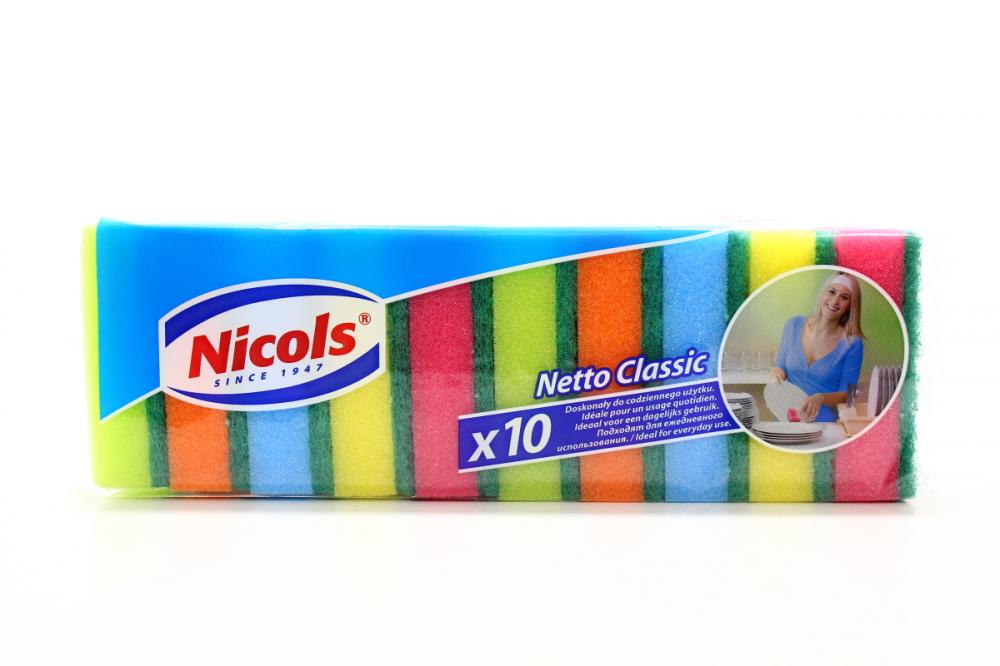 Nicols Schuurspons - Gekleurd - 10 stuks