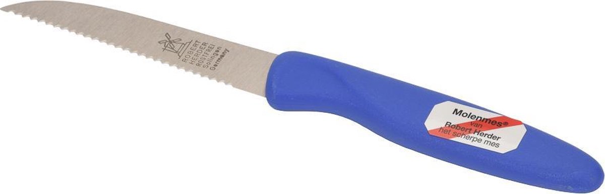 Robert Herder Molenmes - Groentemes - Tomatenmes - Getand - Rvs - Kunststof Heft