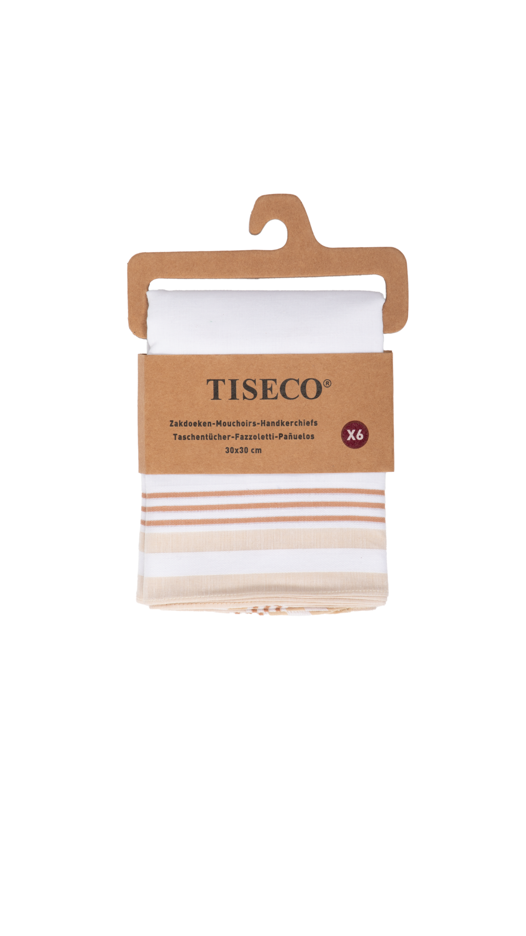 Mouchoirs pour femme Tiseco Alta 2 – 6 pièces – 30x30 cm – 100 % coton