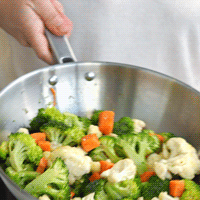Poêle wok Lacor Foodie - Acier inoxydable - Ø28 cm