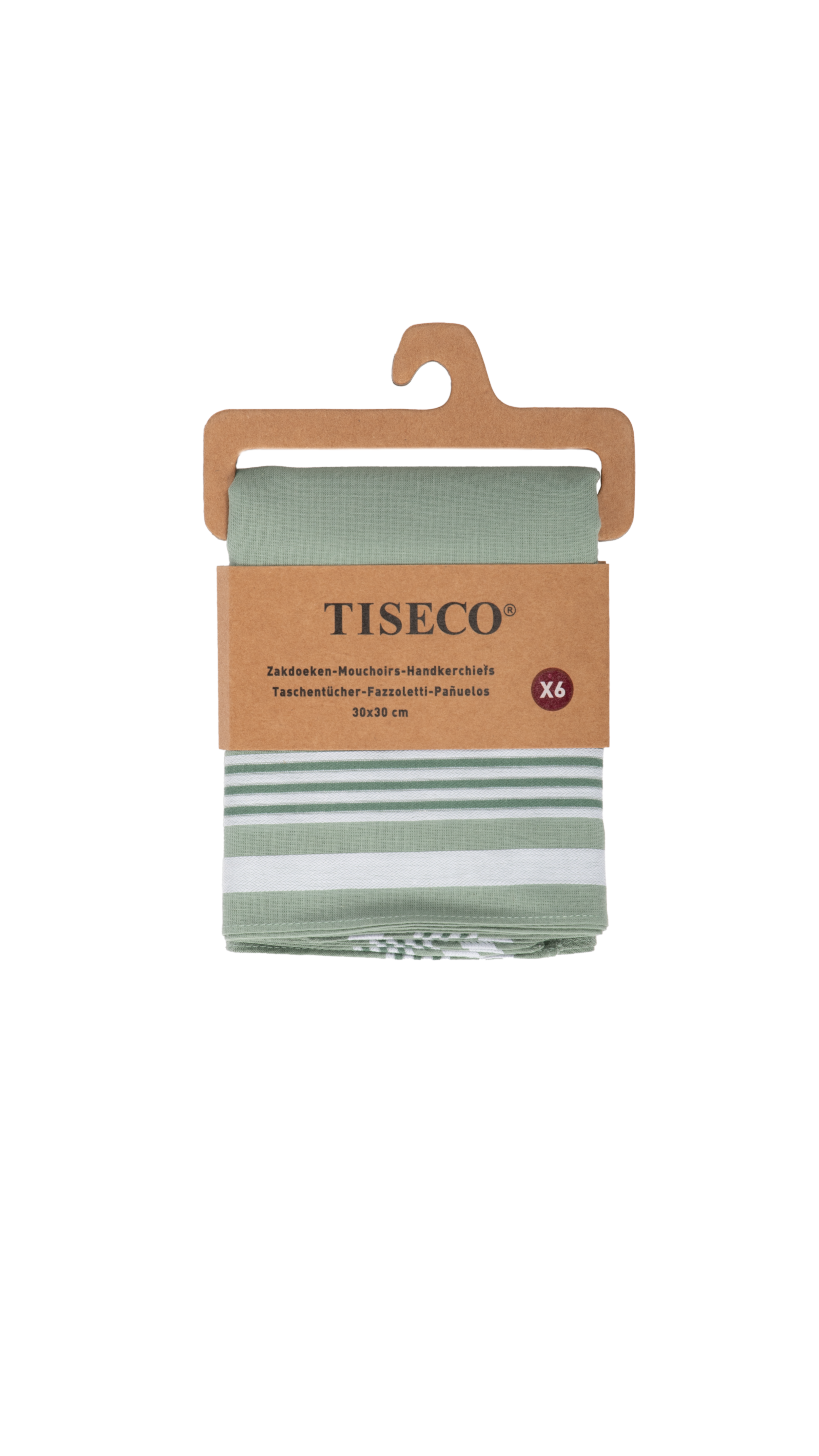 Tiseco Dameszakdoeken Alta 3 - 30x30cm - 6 Stuks - 100% Katoen
