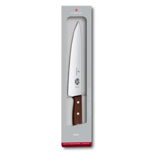 Victorinox Wood Koksmes - Lemmet 22cm - Heft Esdoornhout - Geschenkdoos