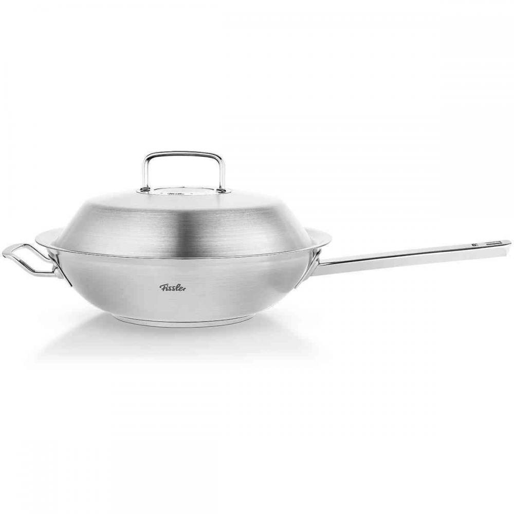 Fissler Original Profi Collection Poêle wok avec poignée et couvercle - Ø 30 cm