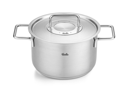 Fissler Pure Kookpan Hoog met Rvs Deksel