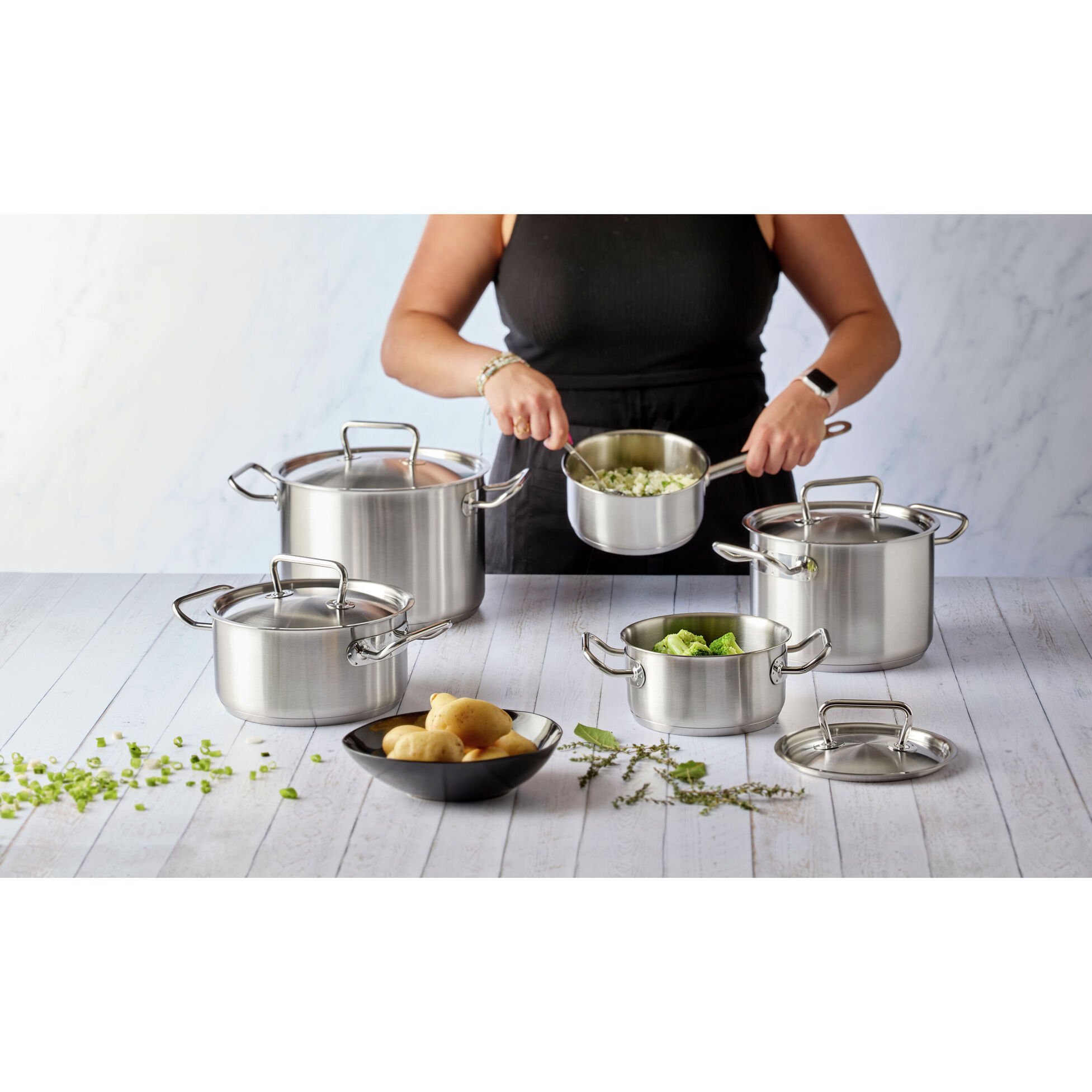 Demeyere Classic Pro 3 Kookpotten Set 5-delig - Rvs