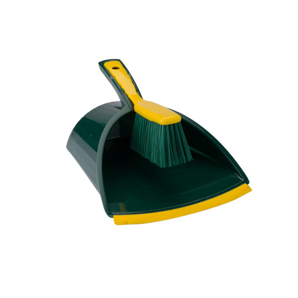 Pelle et brosse avec grand bac de récupération