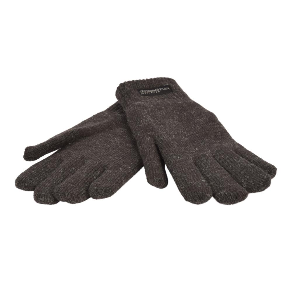 P&T Handschoenen Heren Flex - Gebreid - Grijs