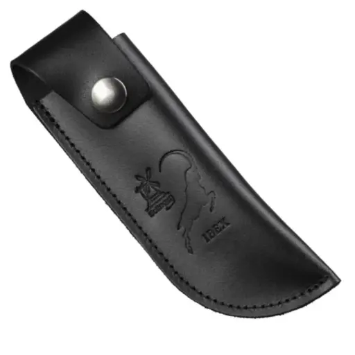 Robert Herder Lederen Schede met Riembevestiging voor IBEX 8cm - Zwart