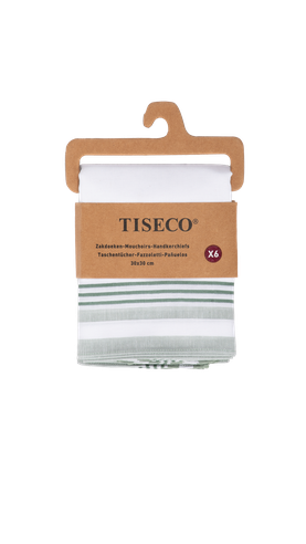 Tiseco Dameszakdoeken Alta 2 - 30x30cm - 6 Stuks - 100% Katoen