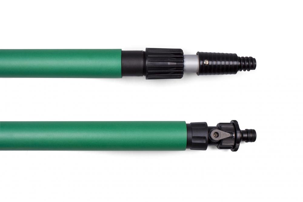 D&L Professional Manche télescopique avec débit d'eau - Vert