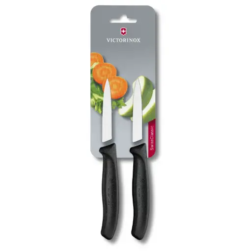 Victorinox Swiss Classic Schilmesjes - 2 Stuks - Spits Lemmet 8cm