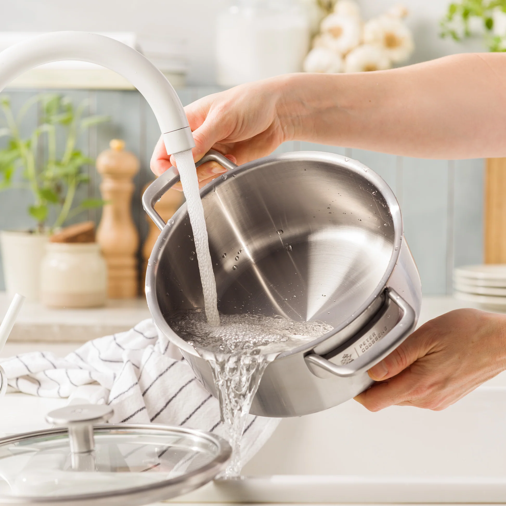 BK Peter Goossens Maestro 3PLY Kookpot RVS met Glazen Deksel - PFAS vrij