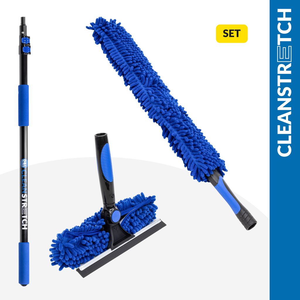 D&L Schoonmaak Set met Telescoopsteel - 2,4m