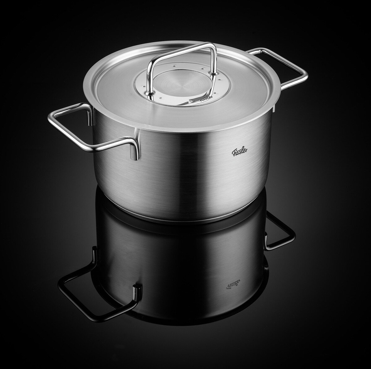 Fissler Pure Kookpan Hoog met Rvs Deksel