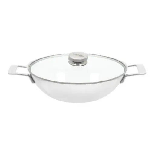 Demeyere Industry 5 Wok met 2 Handvaten - Ø 30cm + Gratis Glazen Deksel