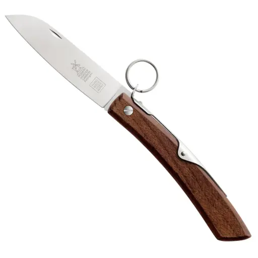 Robert Herder IBEX - Zakmes - Inklapbaar - Lemmet 10cm - Carbonstaal - Heft Thermisch Beukenhout - Ratchet Lock