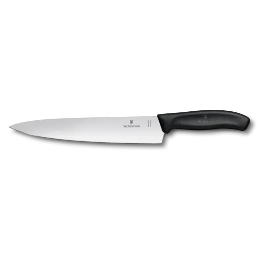 Victorinox Swiss Classic Koksmes - Lemmet 22cm - Recht - Heft Zwart