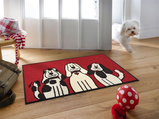 Kleen-Tex Wash+Dry Design Wasbare Deurmat - Three Dogs