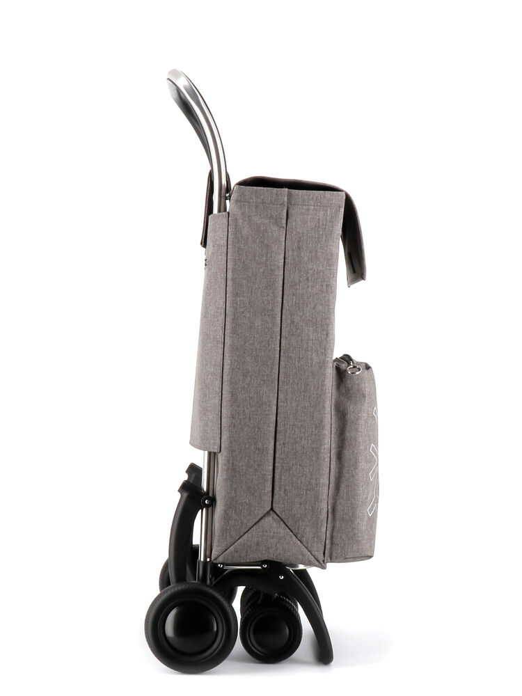 Rolser Boodschappentrolley Thermo Tweed met Roterende Voorwielen - 4.2 Tour - Grijs