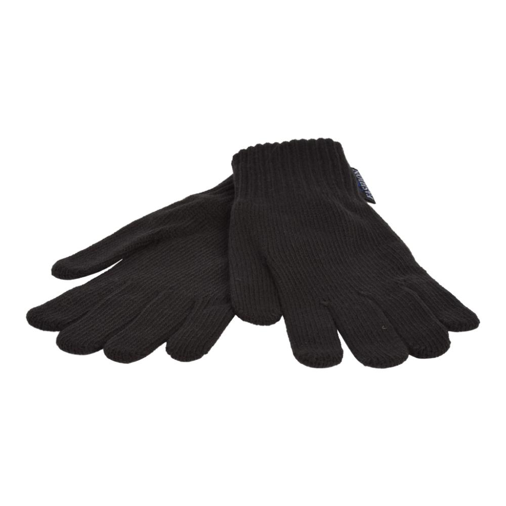 P&T Heren Handschoenen Gebreid - Zwart
