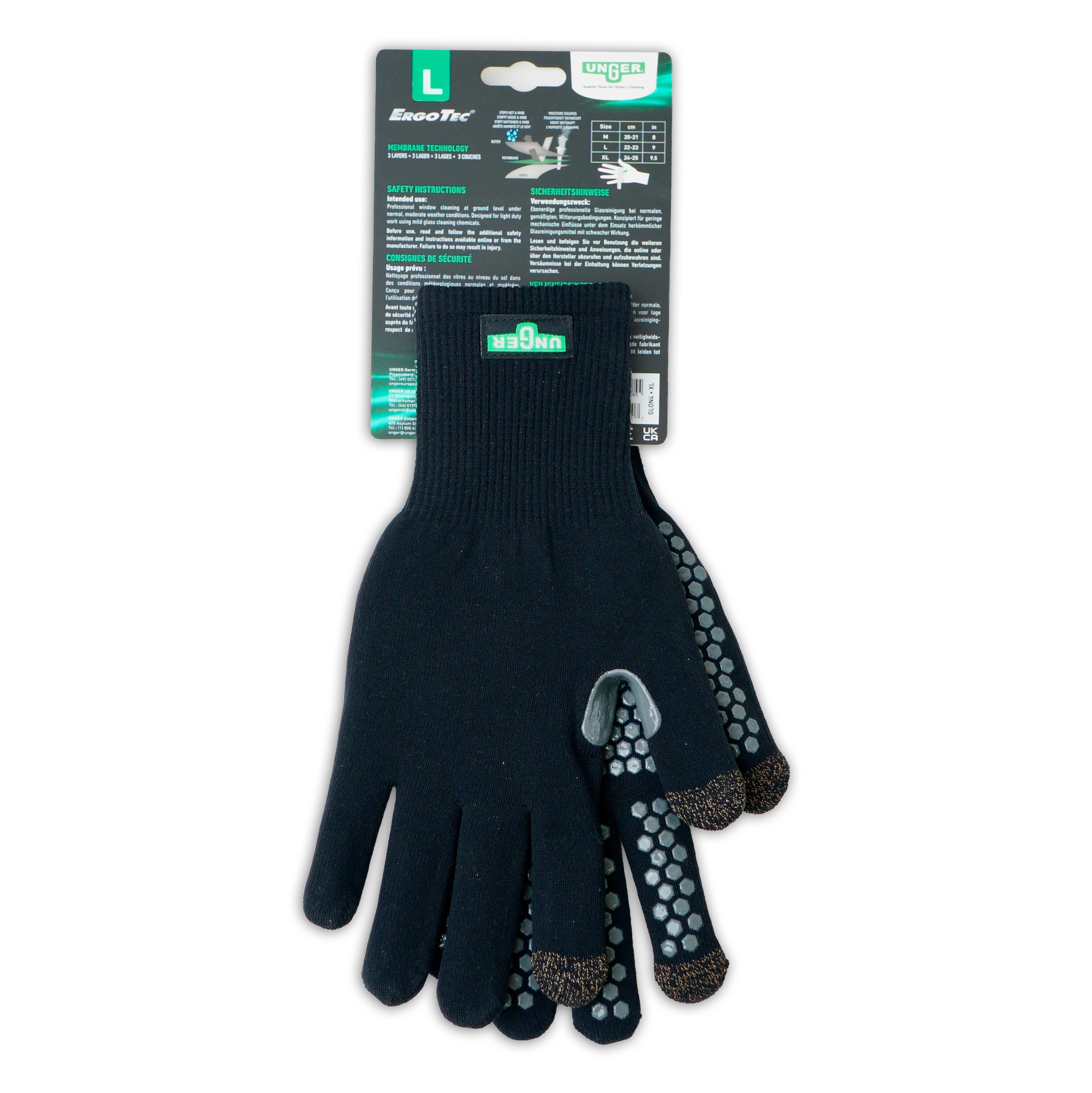 Unger ErgoTec Glazenwassershandschoenen