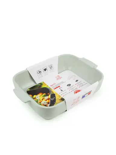 Peugeot Appolia Rechthoekige Keramische Ovenschaal - Saliegroen - 32cm